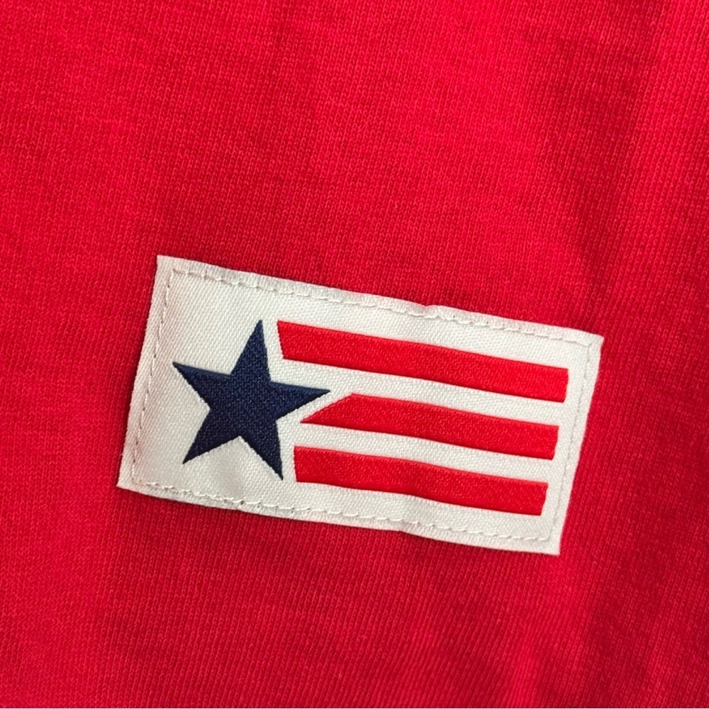 American Giant Unisex USA Tee Shirt Men's XL Red "AMERICAN MADE"  Premium Cotton - Picture 8 of 11